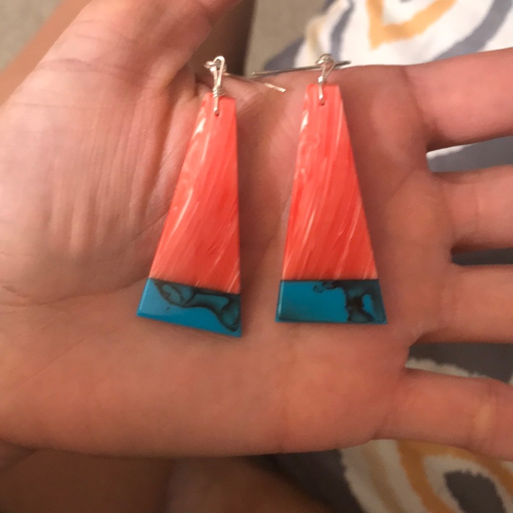 Pueblo Inlay Coral/Turquoise Slabs